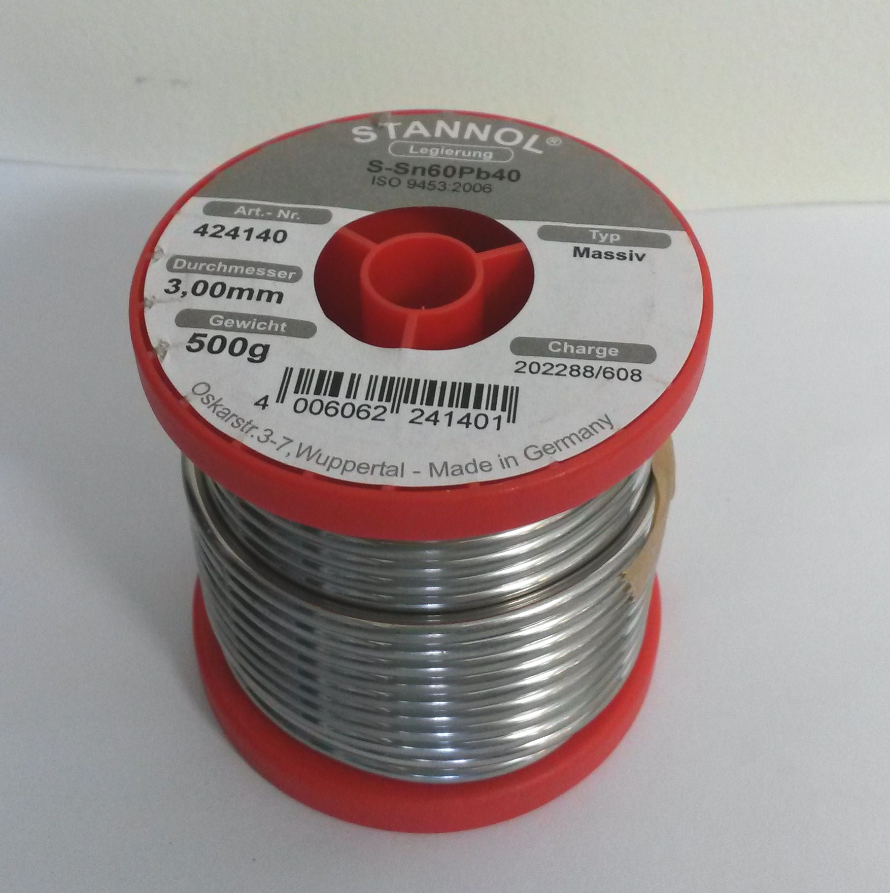 Solder 60 40 Leadlighting Supplies Glass Station   500g Solder Reel 